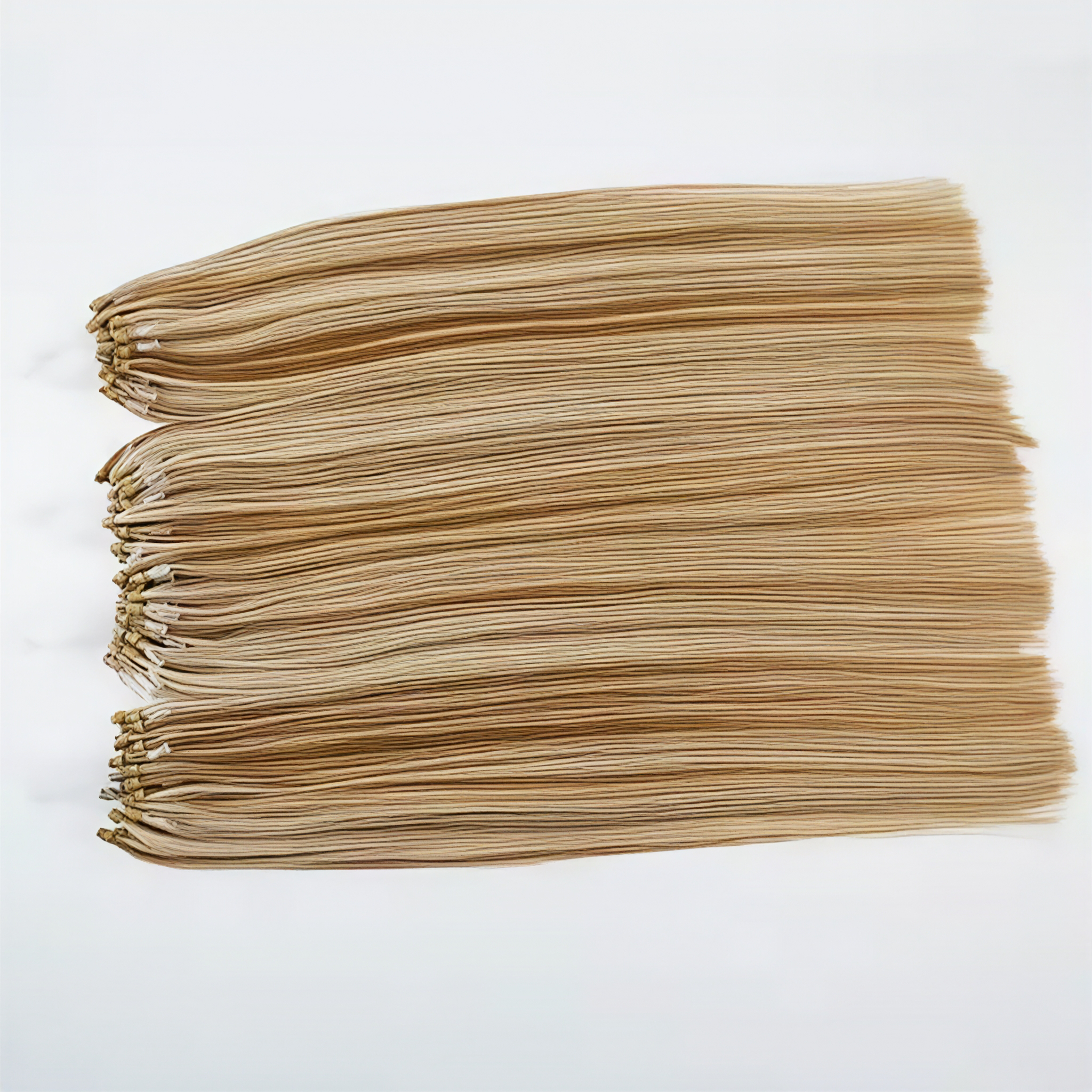Pretty Blonde Micro Links/Loop Thin Weft Double Pull Human Hair Extensions