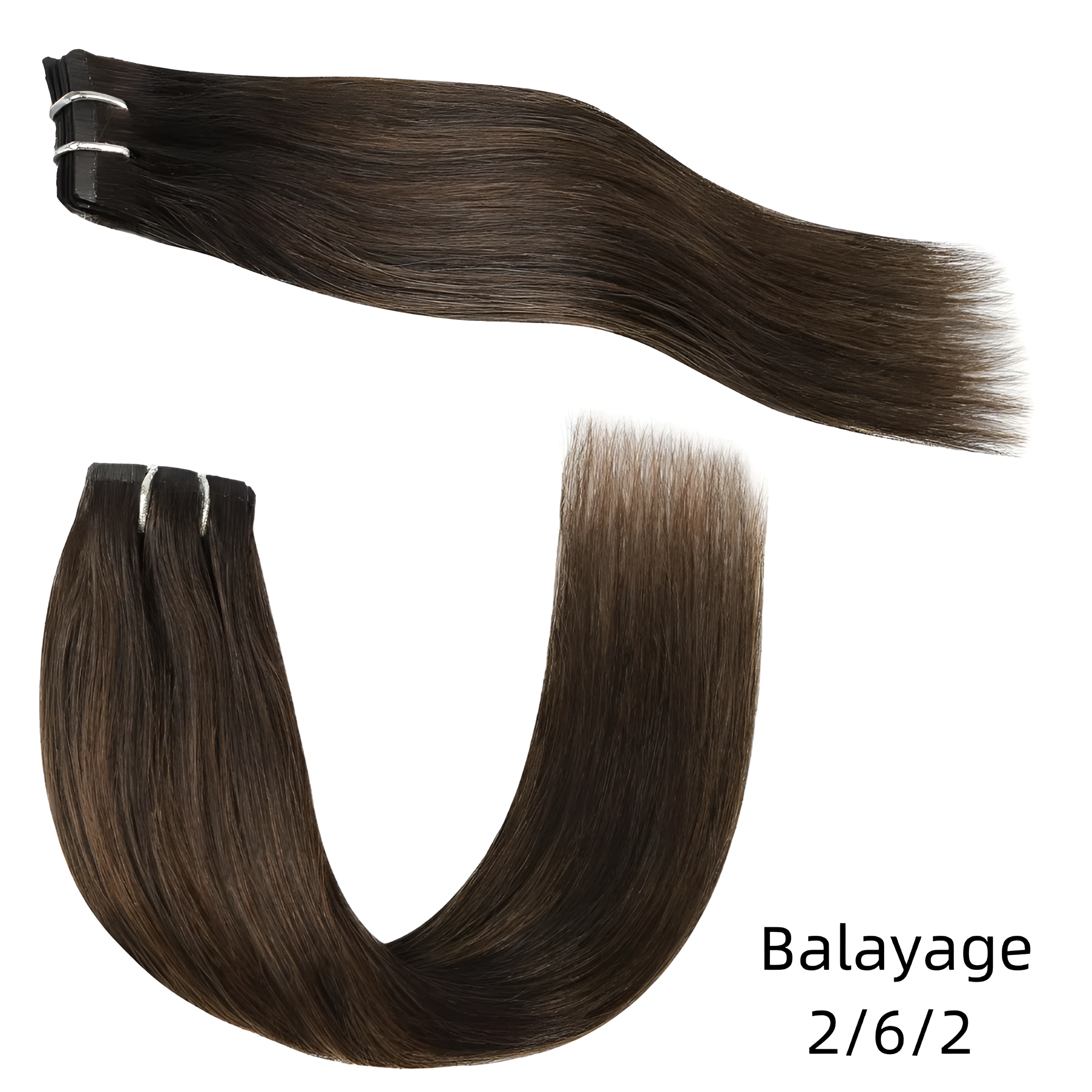 Luxury quality hot selling invisible hair clip 100% European Remy Martin real hair seamless PU leather hair clip