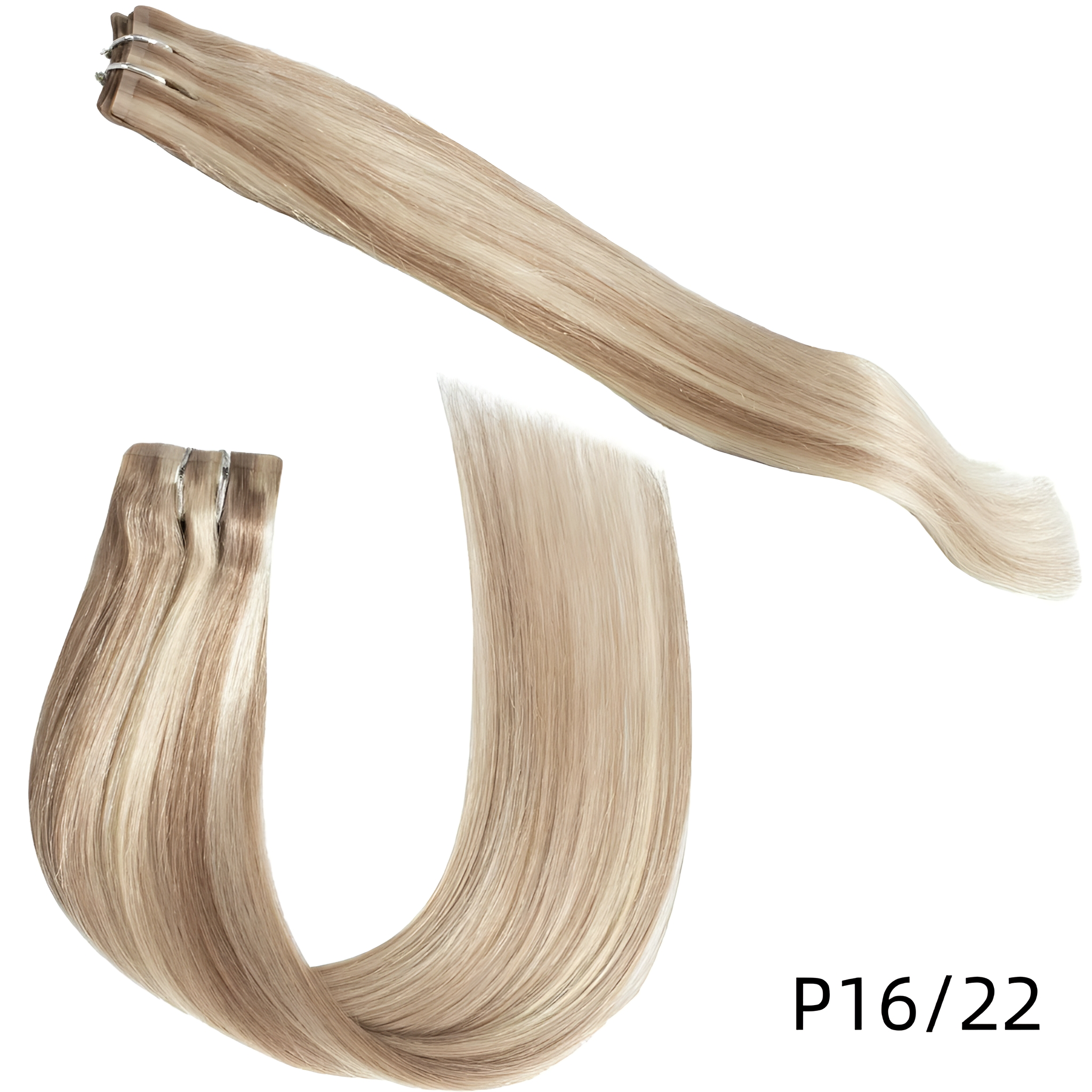 Luxury quality hot selling invisible hair clip 100% European Remy Martin real hair seamless PU leather hair clip