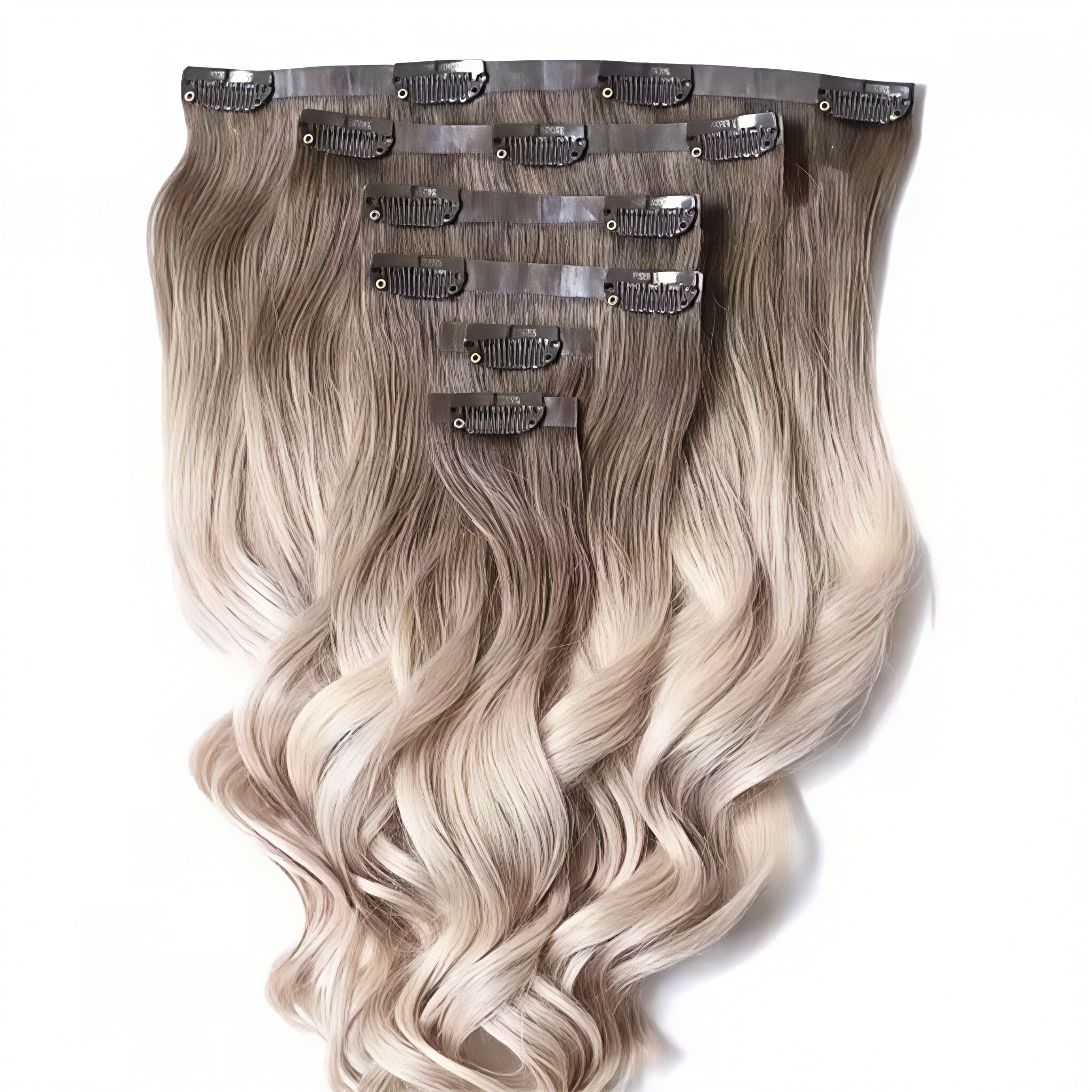 Luxury quality hot selling invisible hair clip 100% European Remy Martin real hair seamless PU leather hair clip