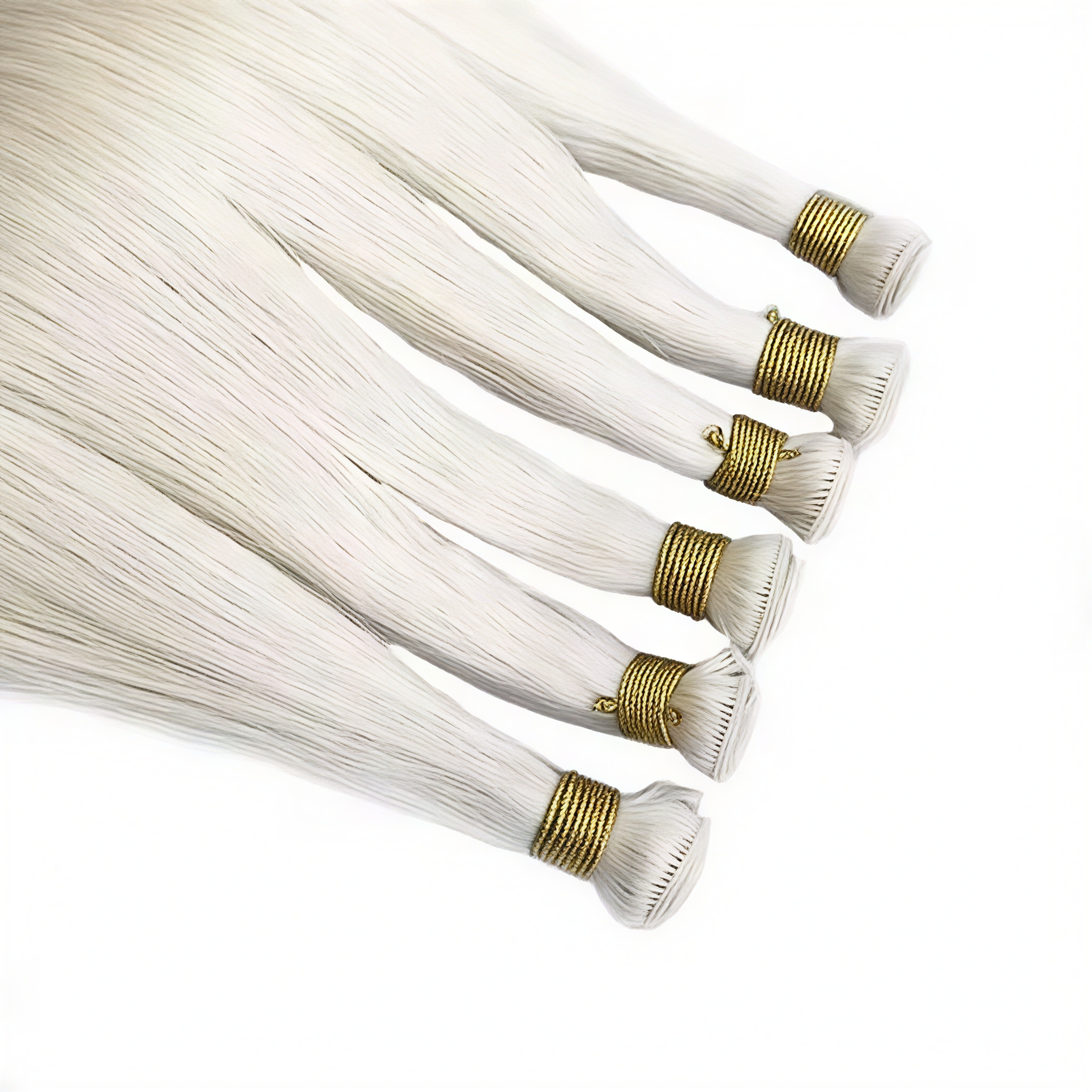 Russia no shedding 100% virgin cuticle hand tied weft extension Remy thin hand tied weft extension Russia