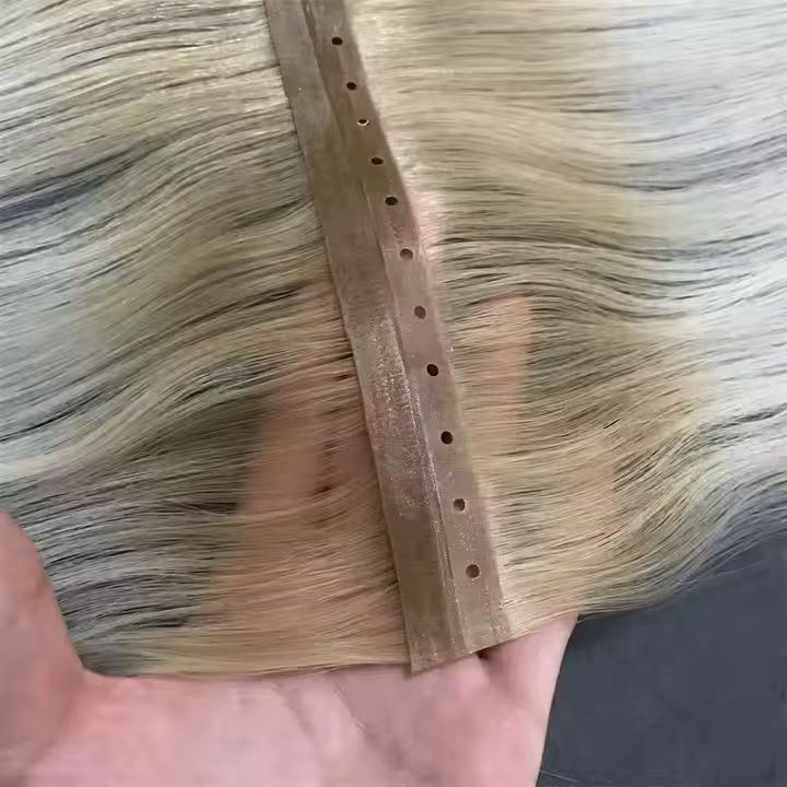 Hot Selling New Trend Double Drawn European Human Hair Weft of Invisible Butterfly Weft PU Side and Flat Weft
