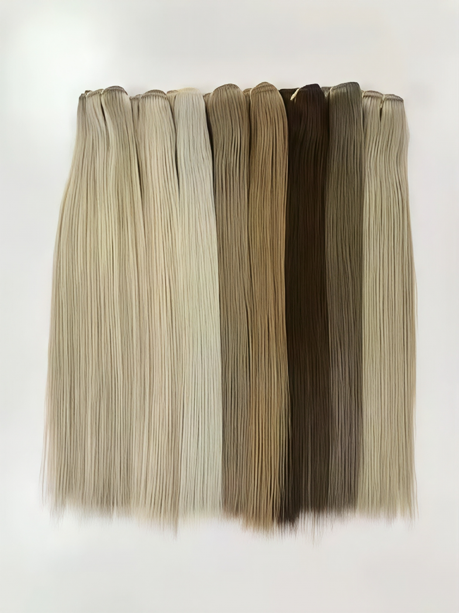  Grade12A Double Drawn Cuticle Remy Machine Made Human Hair Weft Extensions Machine Weft