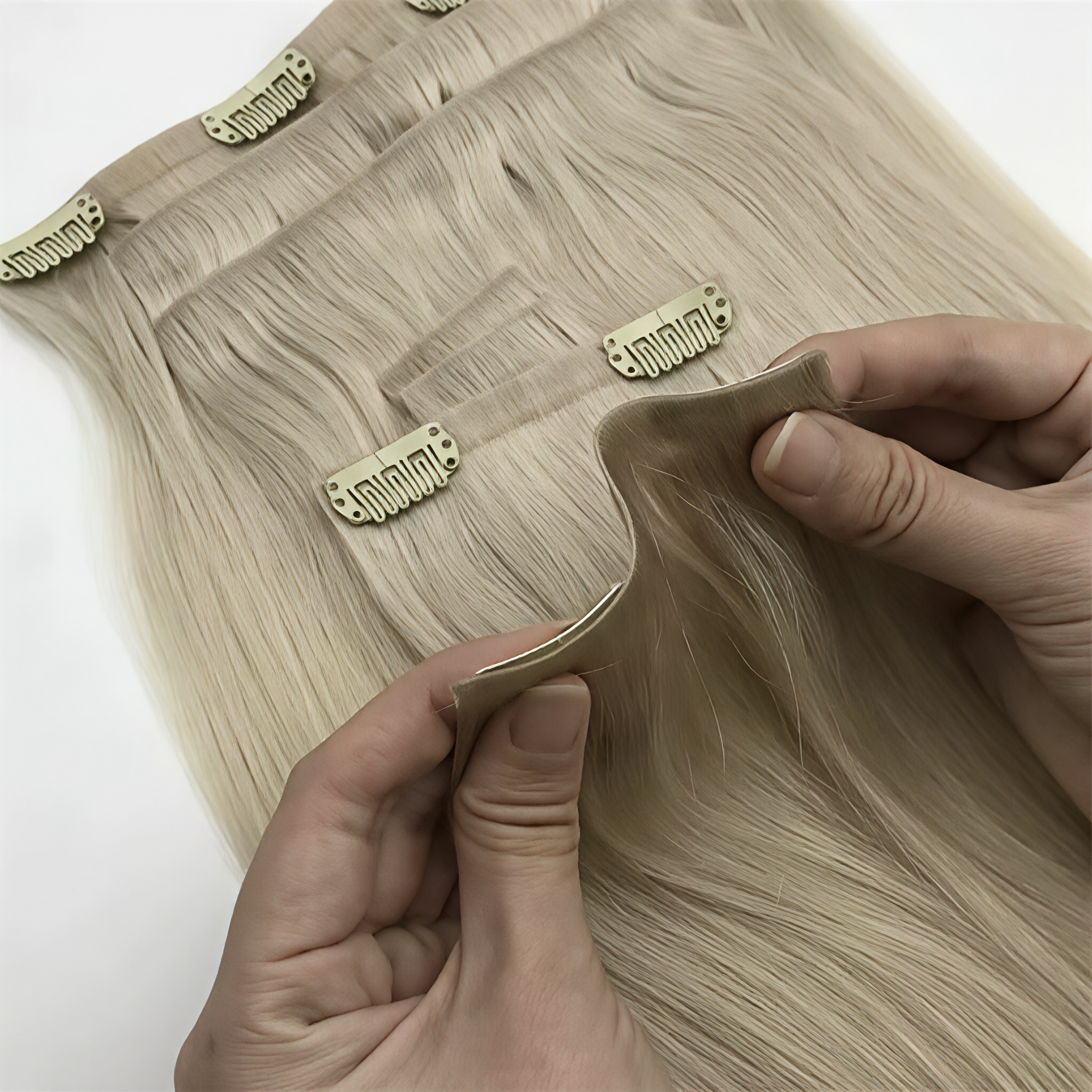 New Releases Hair Extensions Clip-in 100Human Hair Clip on Seamless Invisible Clip in Hair Extensions