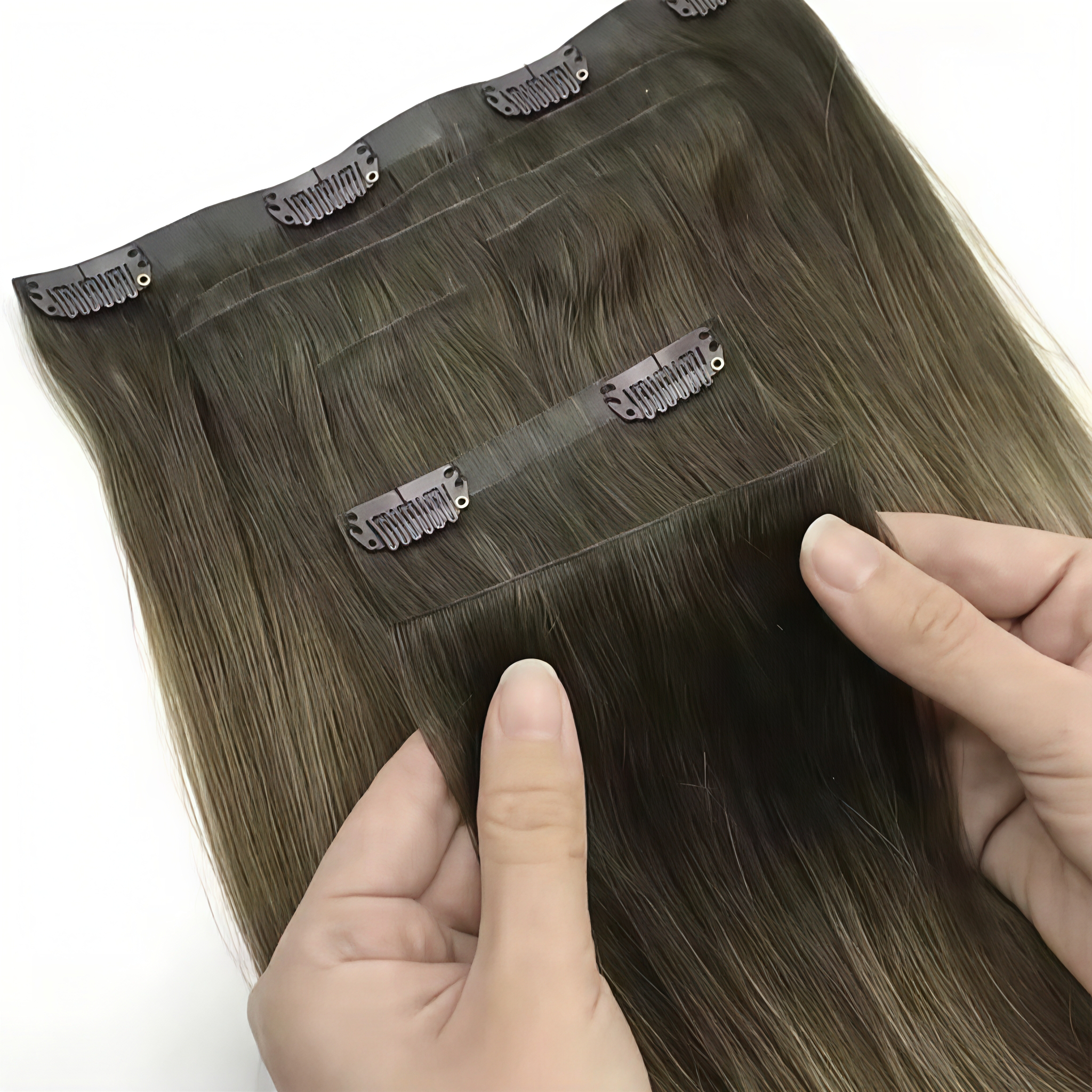 New Releases Hair Extensions Clip-in 100Human Hair Clip on Seamless Invisible Clip in Hair Extensions