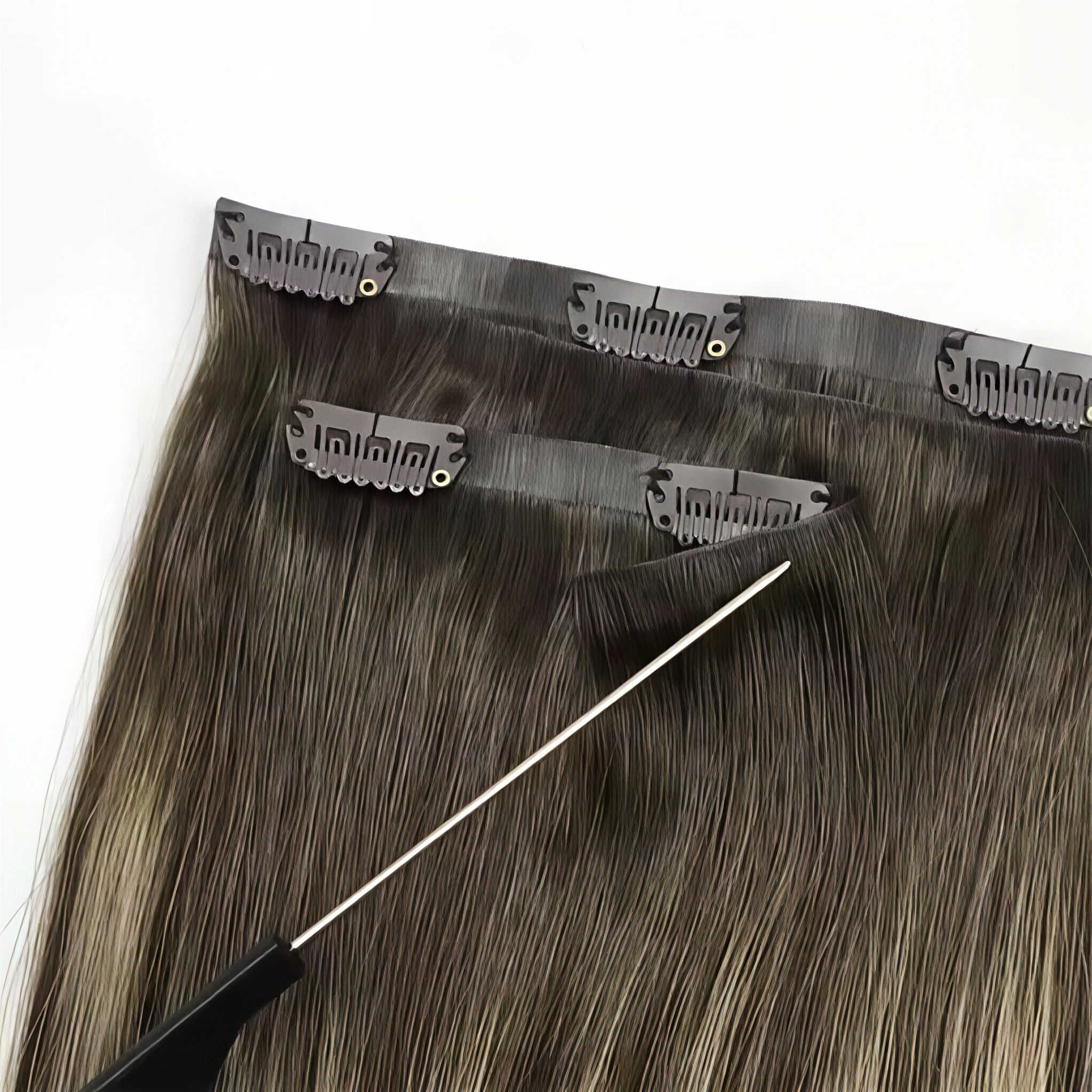 New Releases Hair Extensions Clip-in 100Human Hair Clip on Seamless Invisible Clip in Hair Extensions