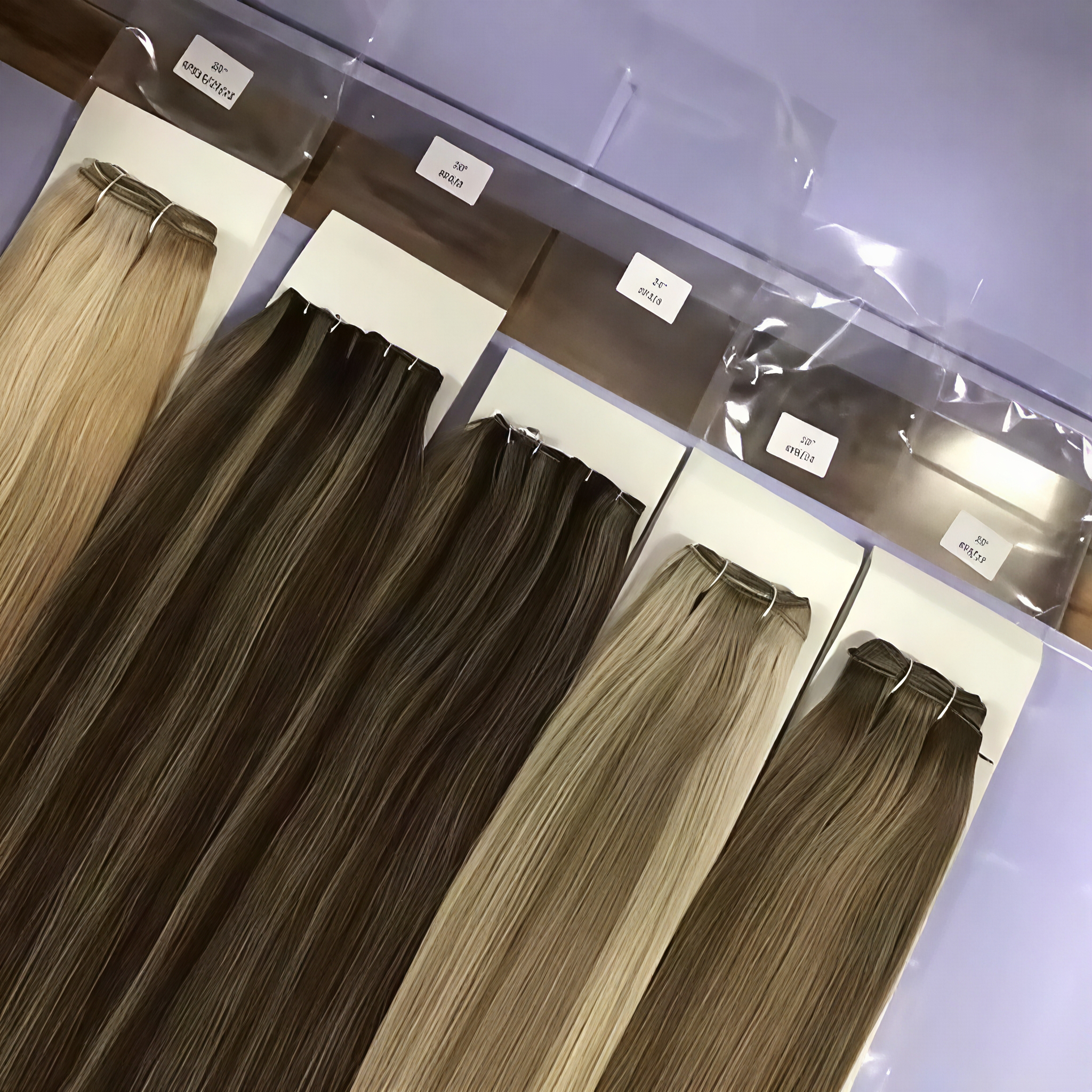 Double Drawn Remy Machine Weft Hair Extensions 100% Machine Sewing Double Wefted Colored Human Hair Weft Extension