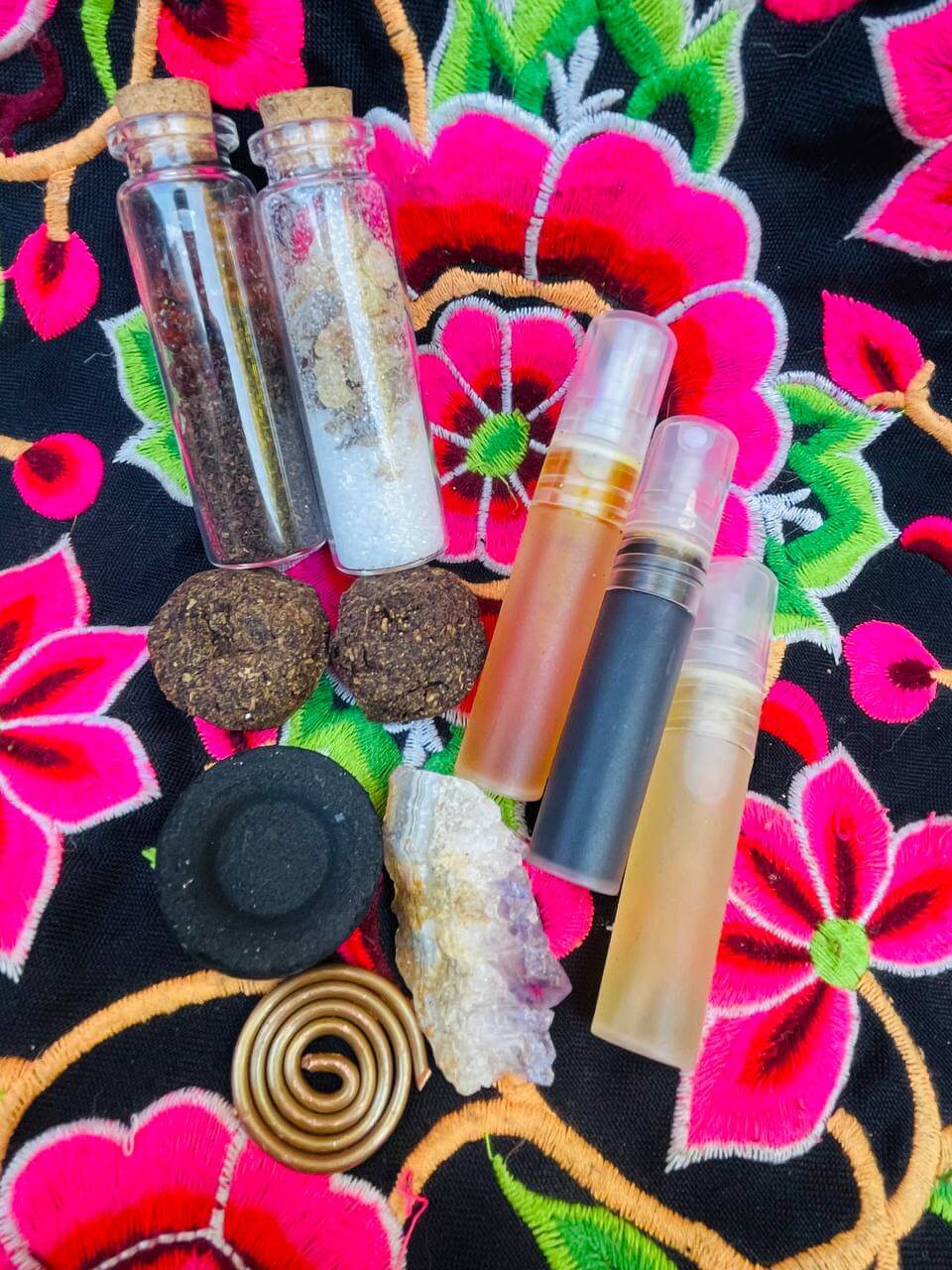 Kit Ritual Fulll Yaguá Guidaí: Tabaco, Mirra, Yagra, Copal, Cobre y Amatista + PACK RESCUE 