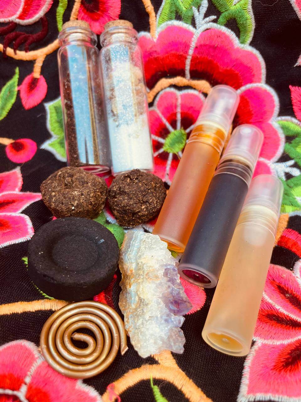 Kit Ritual Fulll Yaguá Guidaí: Tabaco, Mirra, Yagra, Copal, Cobre y Amatista + PACK RESCUE