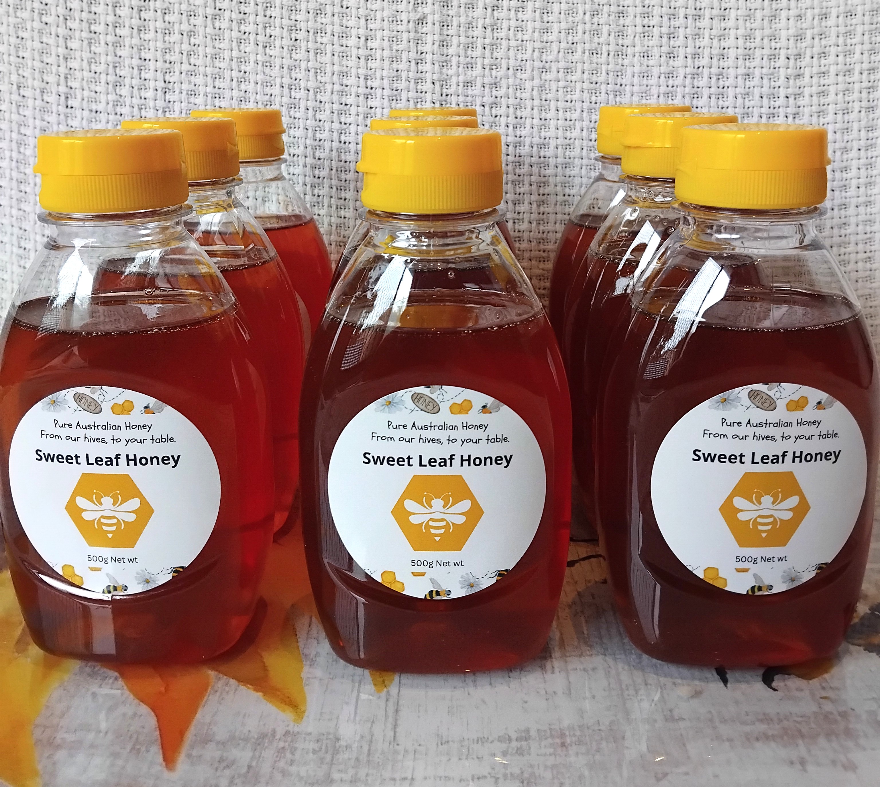 9x 500g Squeeze Pure Australian Honey