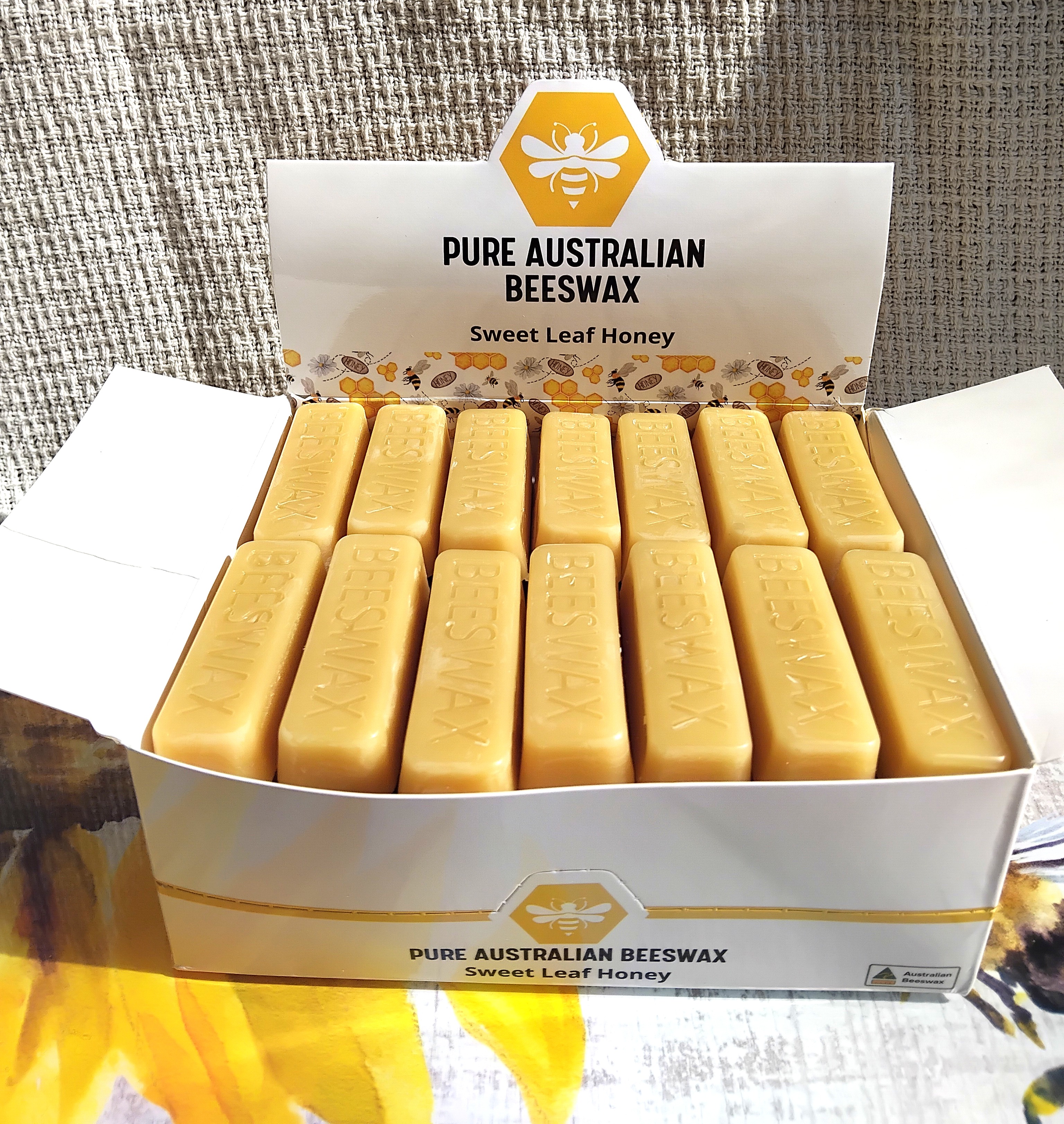 Beeswax Display Box 56 x 25g bars -  Australian Beeswax 