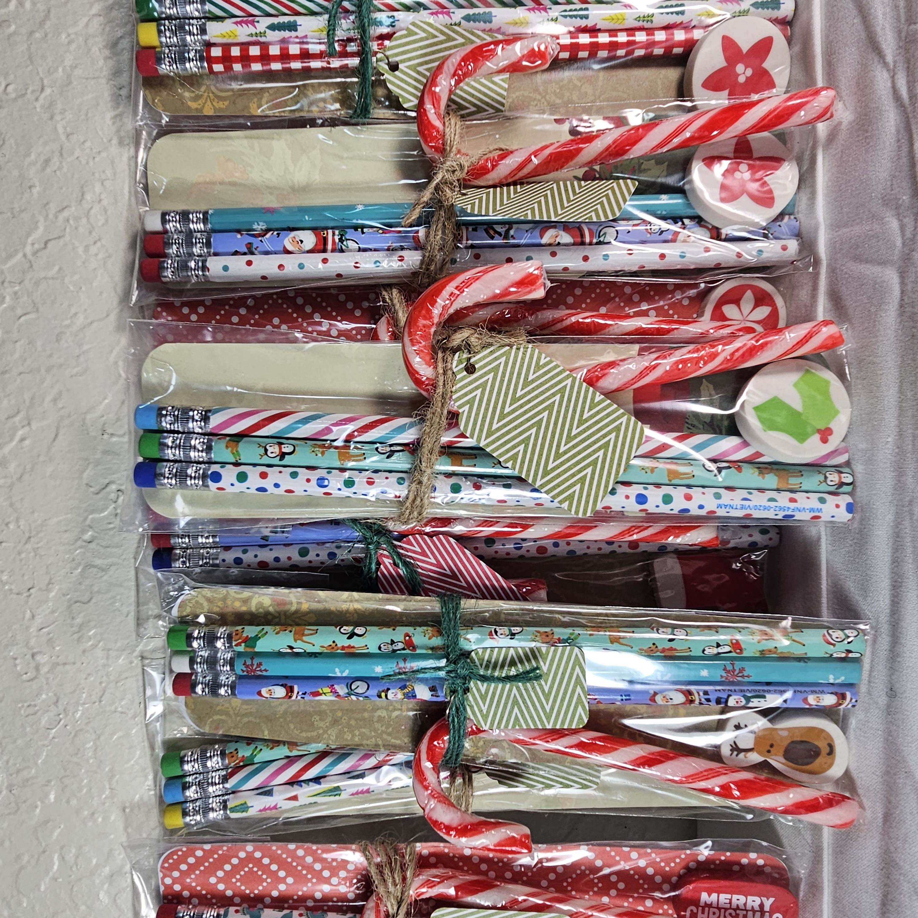 Christmas Candy and Stationery Gift Bundles