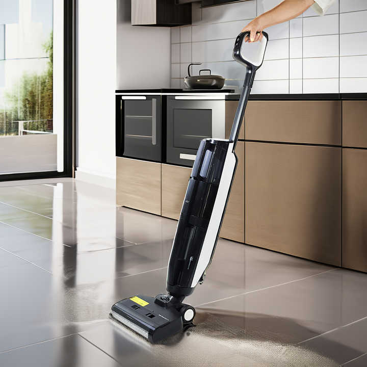 Kabelloser Nass-Trocken-Staubsauger mit LED-Display und Selbstreinigungsfunktion  //  Cordless wet/dry vacuum cleaner with LED display and self-cleaning function