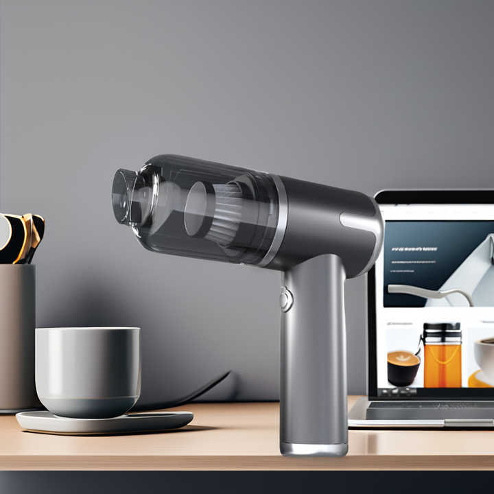 Hochleistungs-Mini-Handstaubsauger mit 12V und ABS-Material  //  High-performance mini handheld vacuum cleaner with 12V and ABS material
