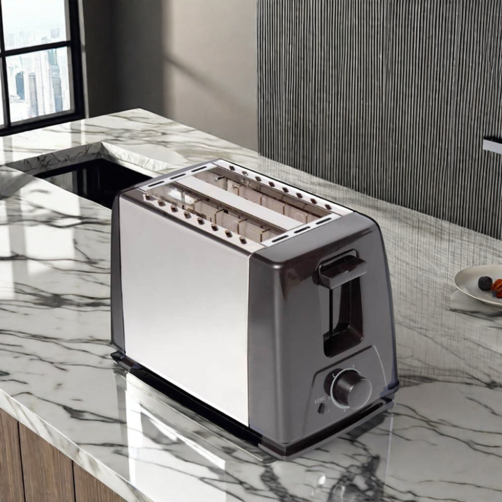 Edelstahl-Elektro-Toaster //  Stainless steel electric toaster