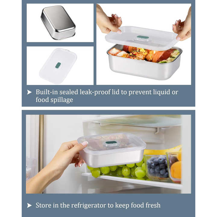 Tragbare Mittagspausen Thermo-Lunchbox aus Edelstahl  //  Portable stainless steel thermal lunch box