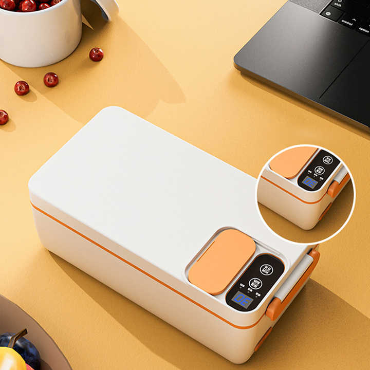 Tragbare kabellose elektrische Lunchbox mit Isolierfunktion //  Portable cordless electric lunch box with insulating function
