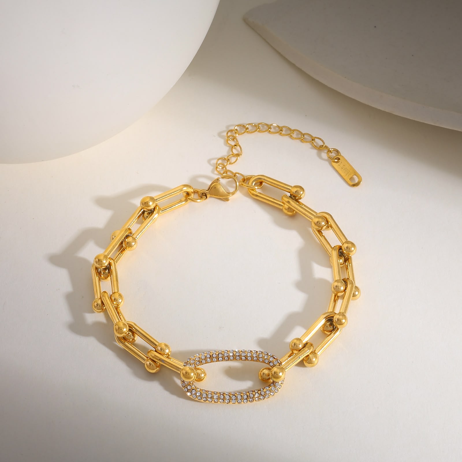 Pulsera de Eslabones Dorada