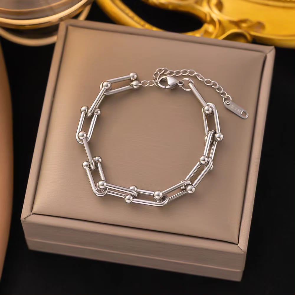 Pulsera de plata elegante