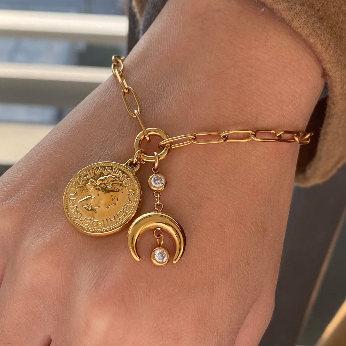 Pulsera de Eslabones con Dijes