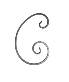 Voliuta "C” formos asimetrinė