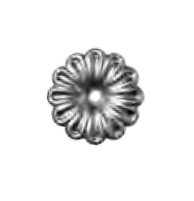 Štampuota plieno gėlytė