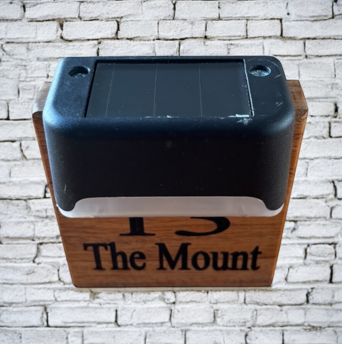 House Number Plaque with Light