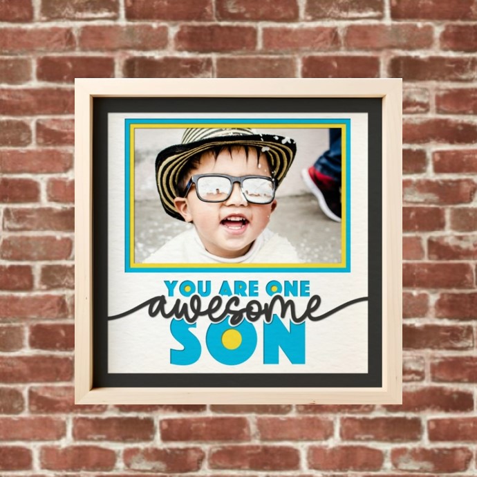 Framed 'Awesome Son' Picture