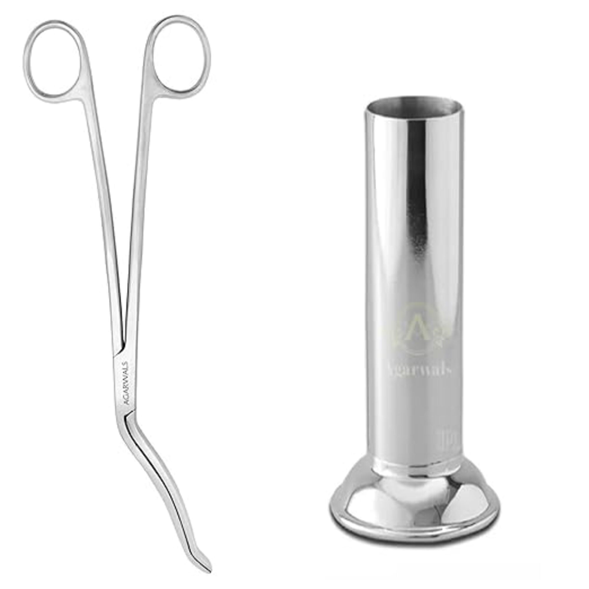 Agarwals Stainless Steel Forceps Jar With Cheatle Forcep