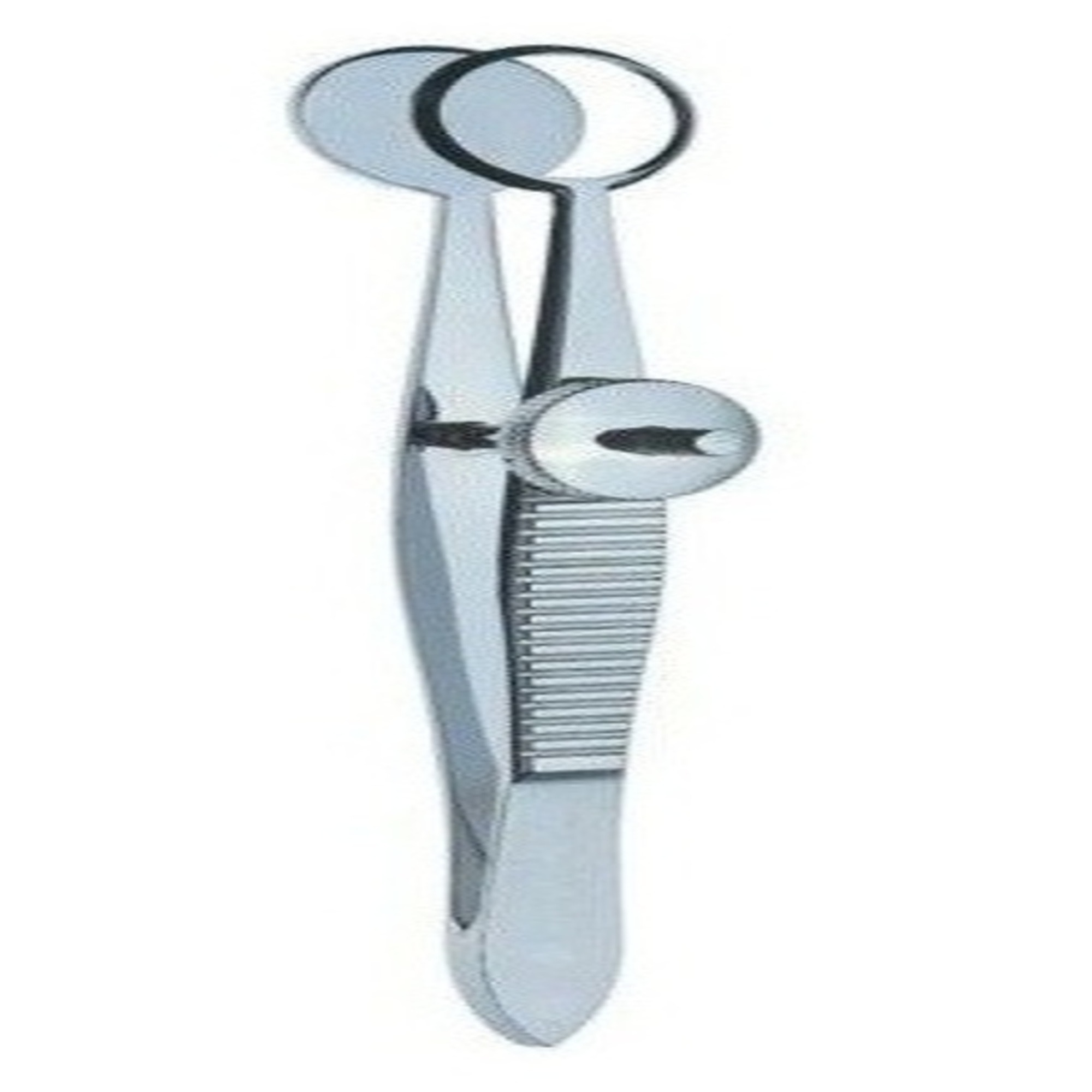Agarwals Chalazion Forceps Oval Jaws with Locking Thumb Screw