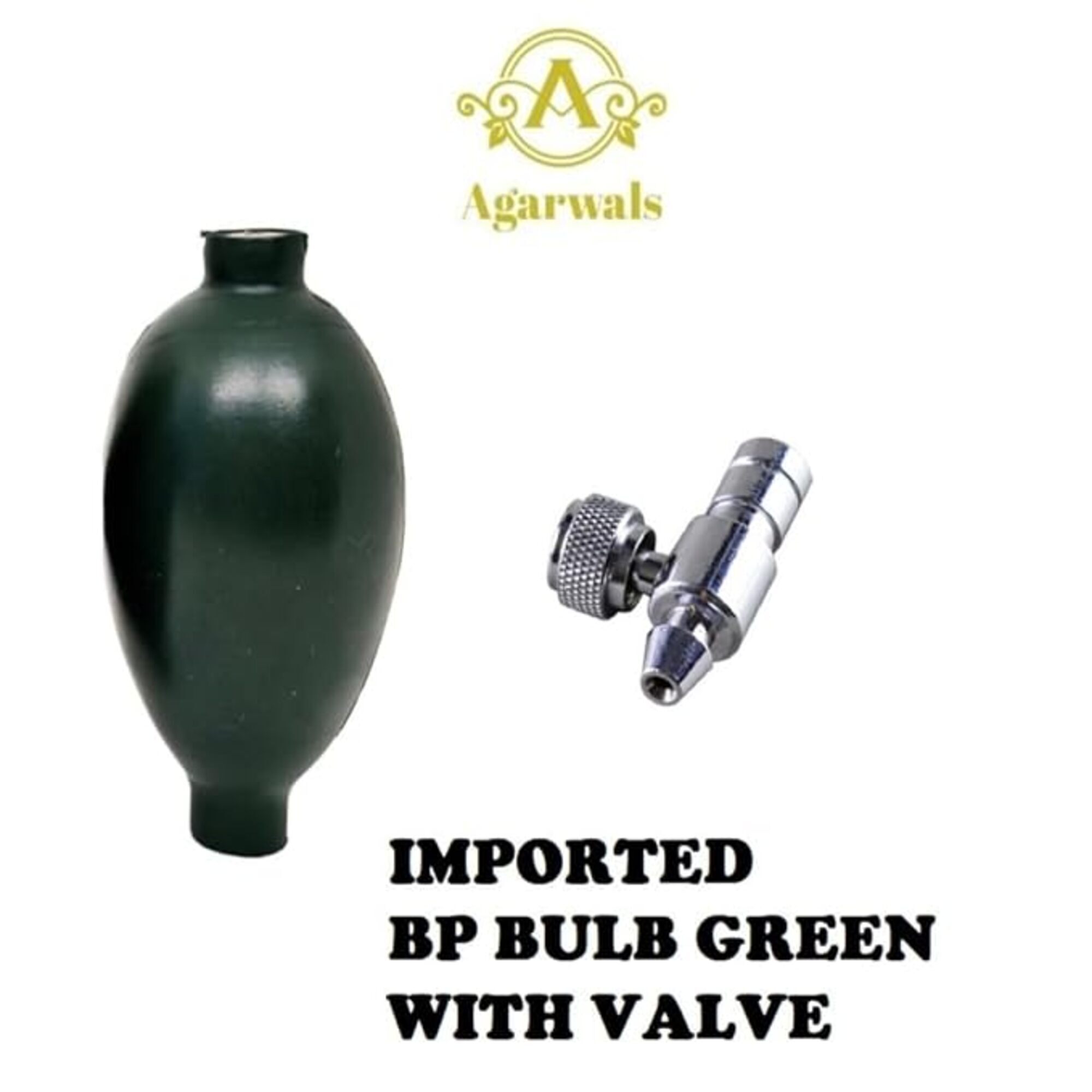 Agarwals BP Bulb With Valve Deluxe Green