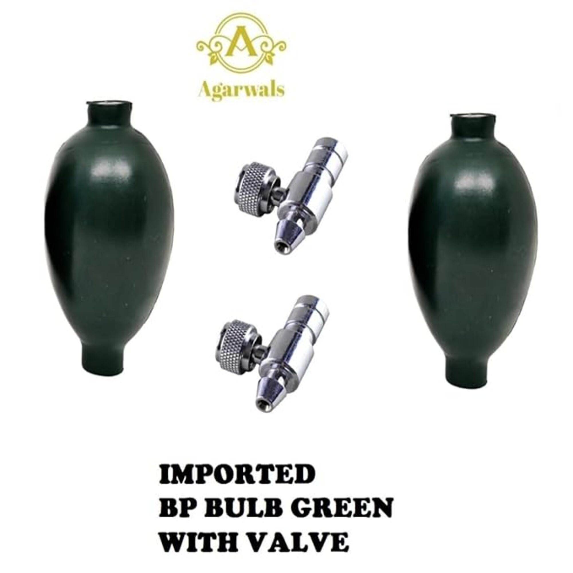 Agarwals BP Bulb With Valve Deluxe Green