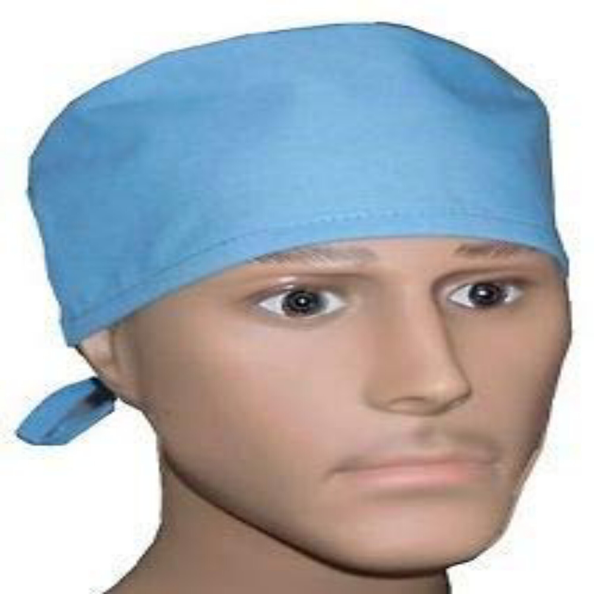 Agarwals Surgical Cotton Head Cap Sky Blue