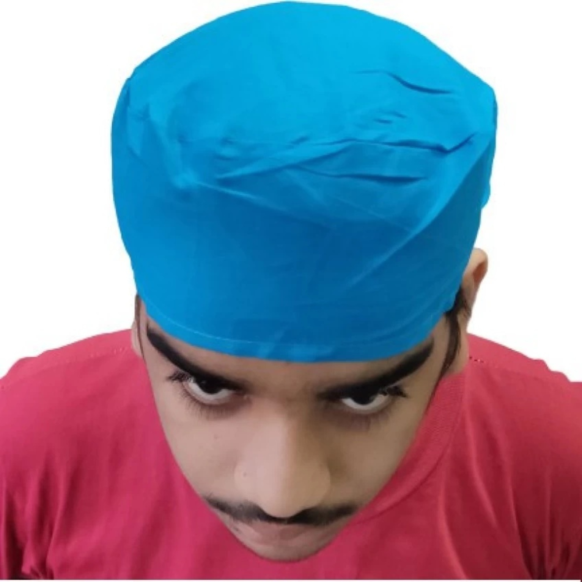 Agarwals Surgical Cotton Head Cap Sky Blue