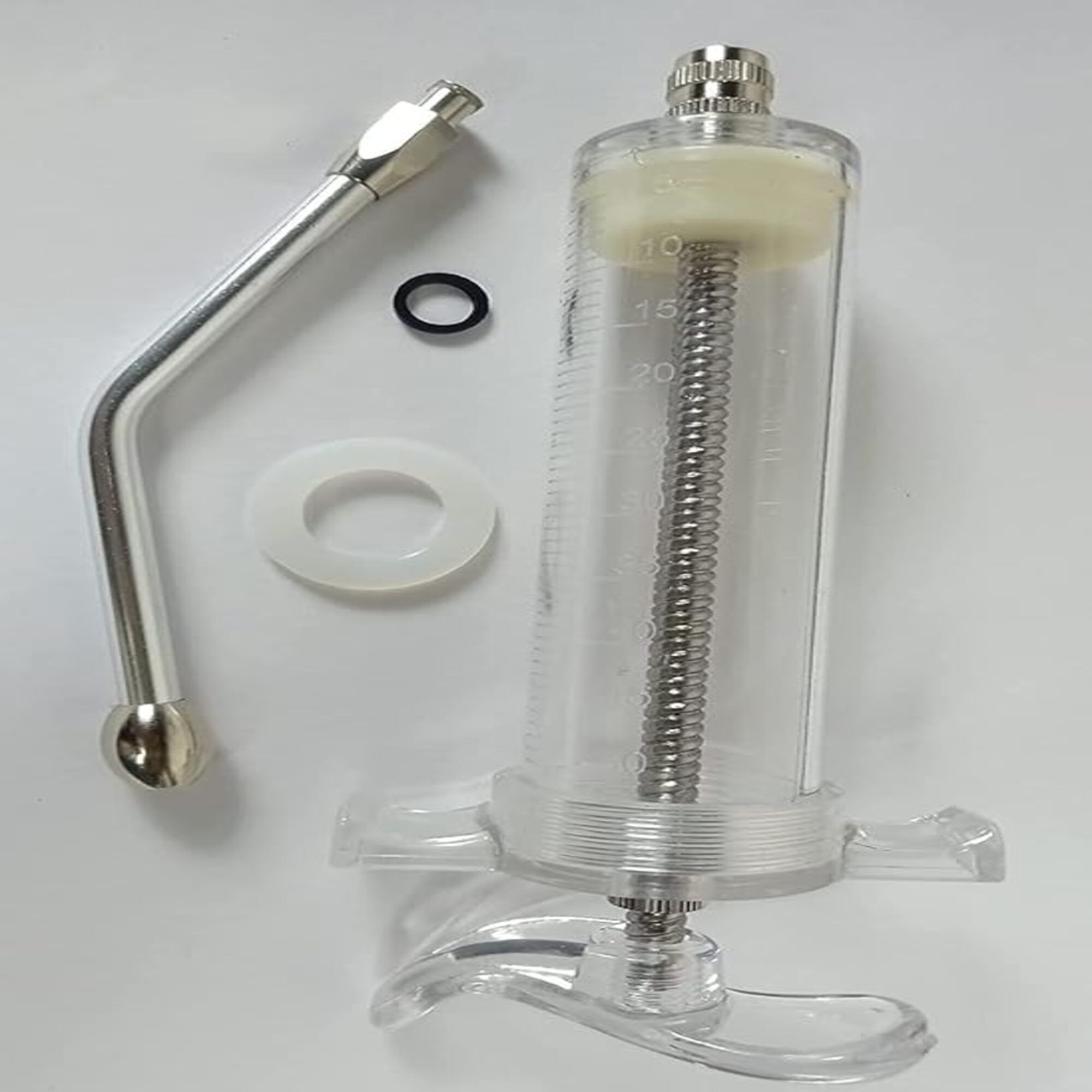 Agarwals 20ml Oral Feeding Syringe Transparent Luer Lock for Veterinary Use