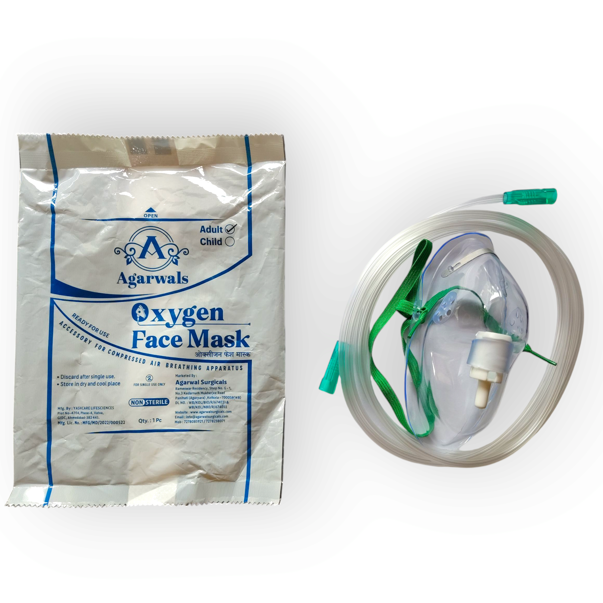 Agarwals Oxygen Face Mask Adult 