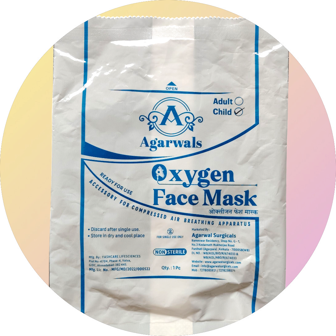 Agarwals Oxygen Face Mask Child/Paediatric 