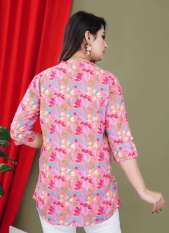 Floral Patterned Women's Top