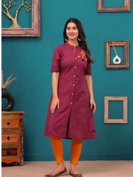 Women's Maroon Kurti