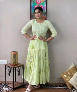 Elegant Light Green Maxi Dress