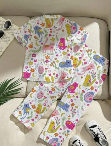Children's Cartoon Pajama Set