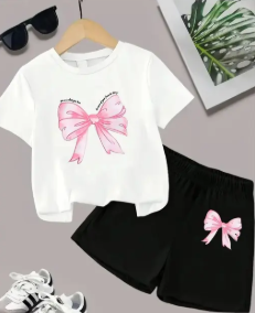 Children's Bowknot Outfit