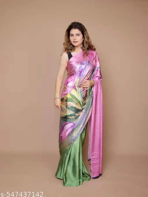 FANCY JAPAN SATIN SAREE