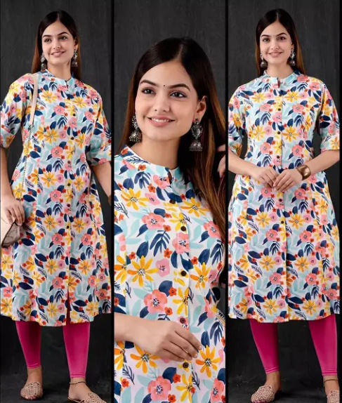 MINT@MULTICOLOR KURTI