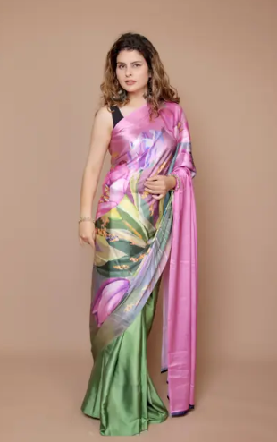FANCY JAPAN SATIN SAREE