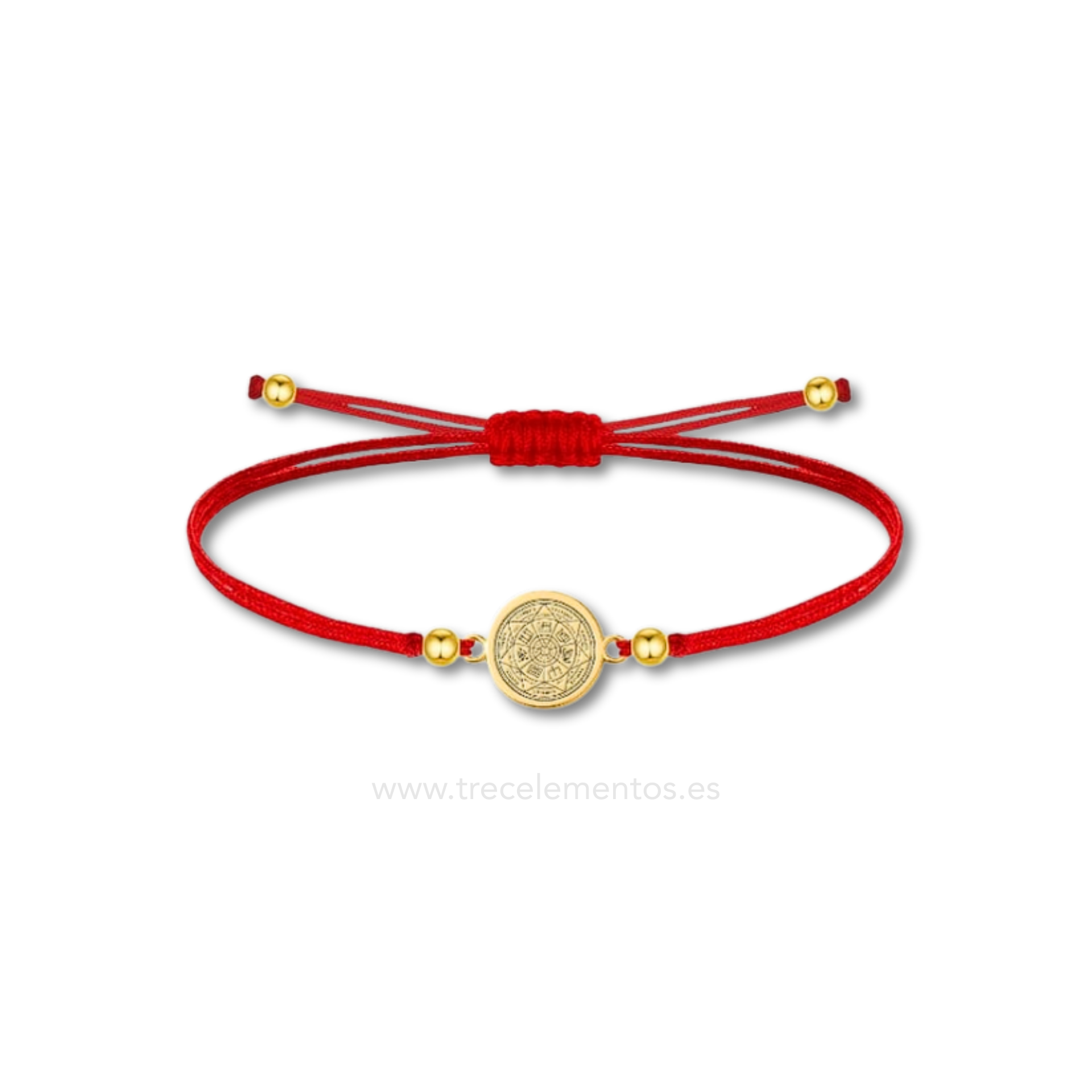 Pulsera Ajustable Roja 7 Arcángeles – Protección Divina · Energía Positiva · Camino Abierto