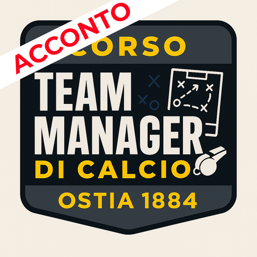 Corso Team Manager di Calcio - Acconto