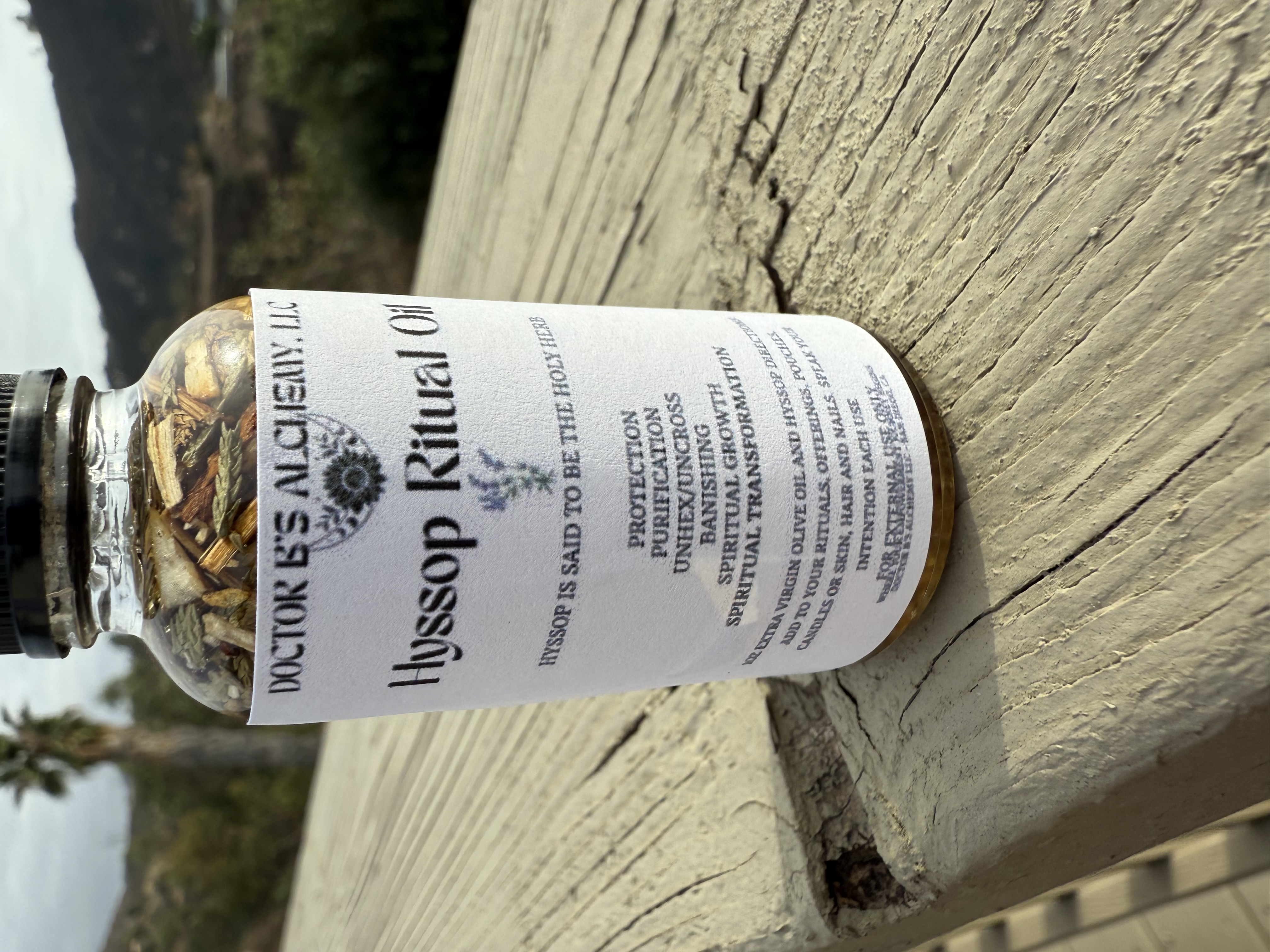 Hyssop Ritual Oil- The Holy Herb for Protection, Purification, Spiritual Transformation, Unhex/Uncross. Spiritual Growth