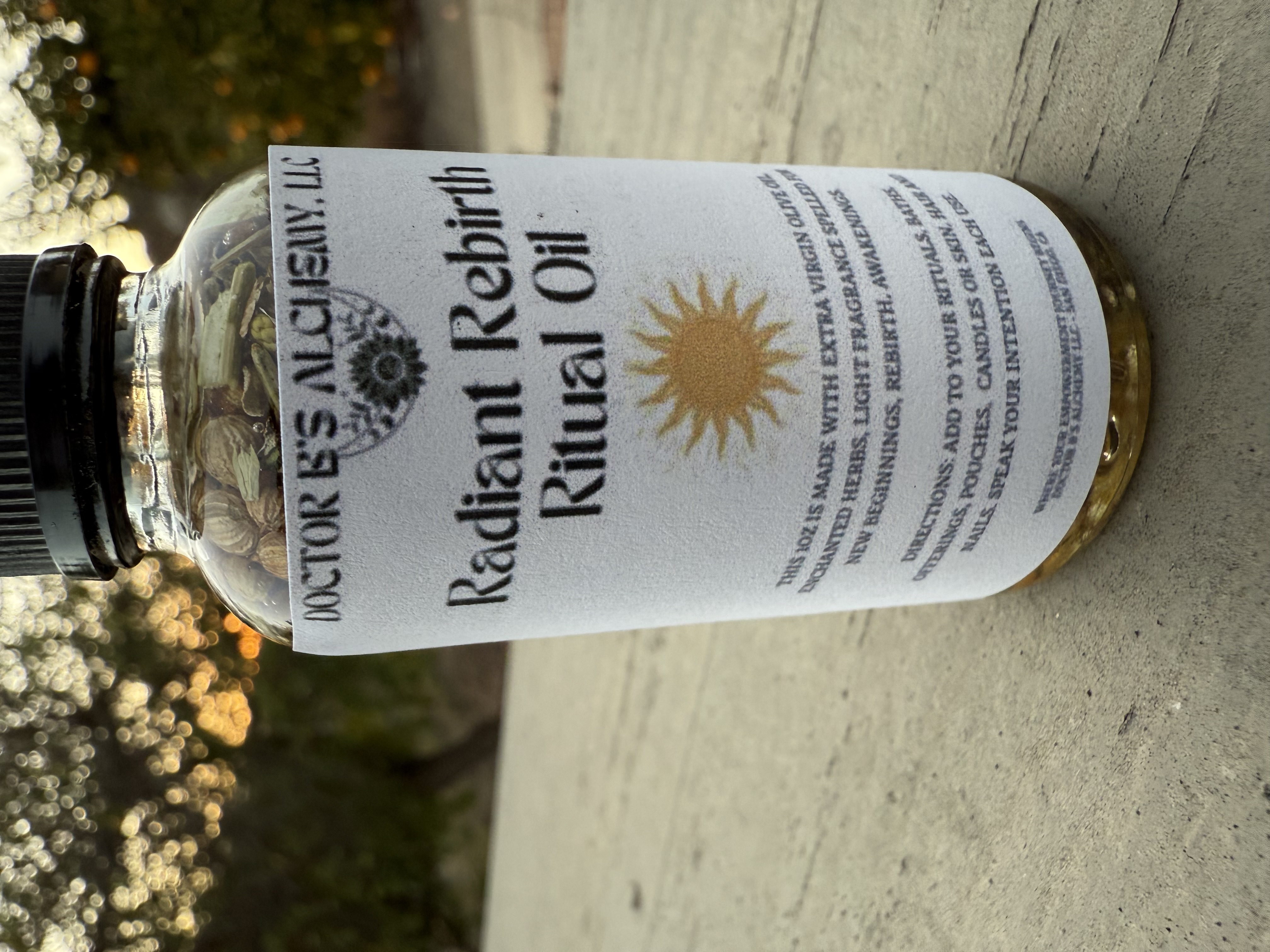 Radiant Rebirth Ritual Oil For Rebirths