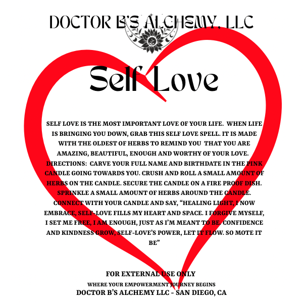Self Love Spell Candle